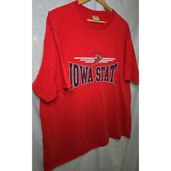 Iowa State Cyclones, MJ Soffe T-Shirt, Sz 2XL, Red, Cotton Made In The USA - Picture 3 of 7